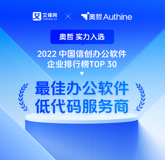 2022年中国信创办公软件企业
TOP30